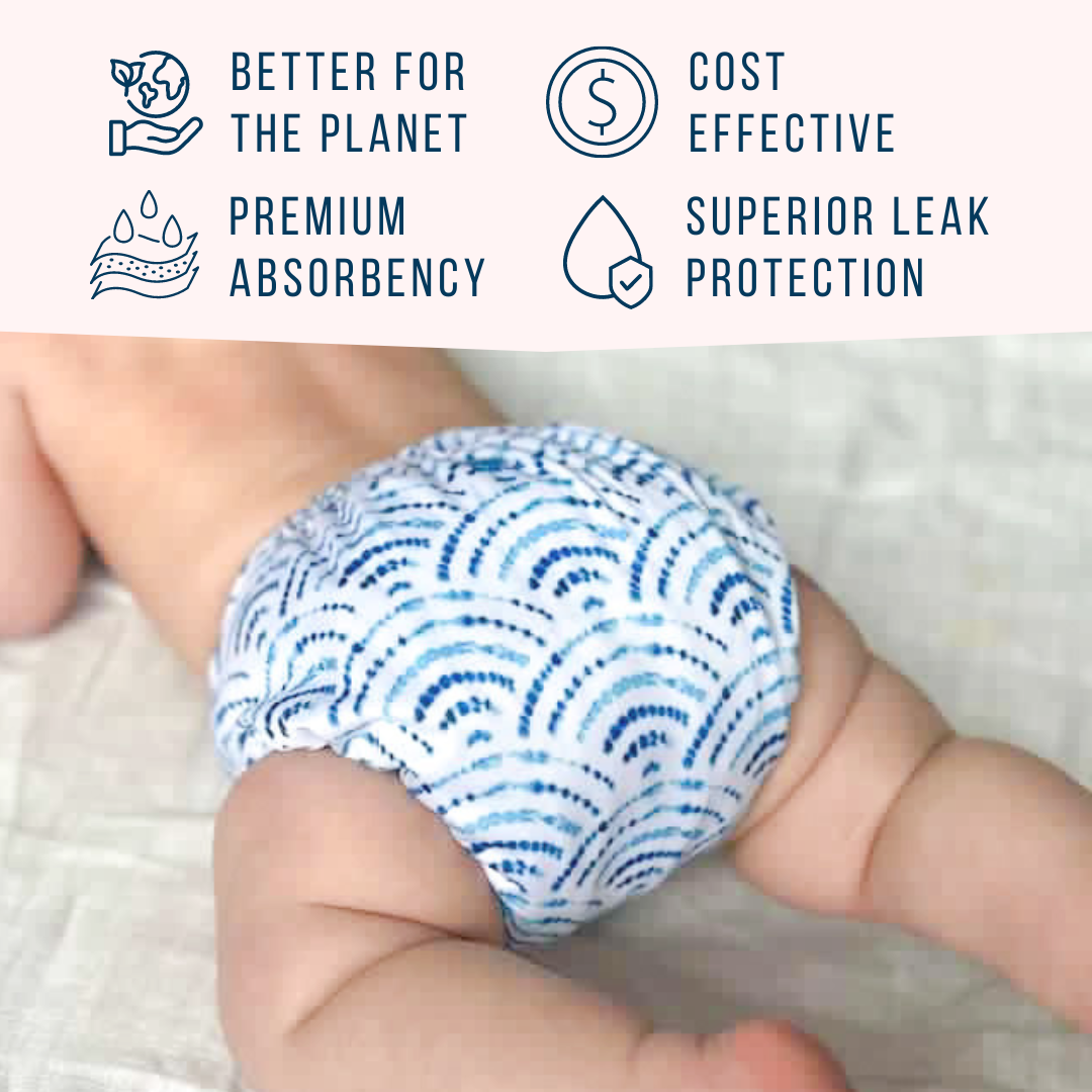 2.0 Modern Cloth Nappy | OCEANIC (Shell Only)
