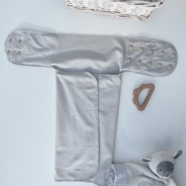 Little Butt Kind One Size Modal Cotton Snap Pre-flat | BENJI GREY