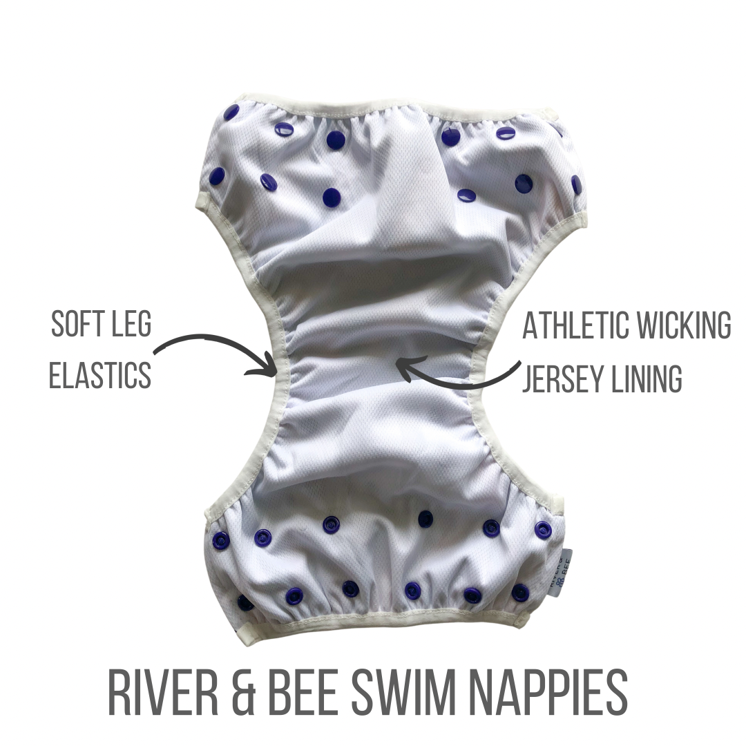 River & Bee Swim Nappy  |  OVER THE RAINBOW