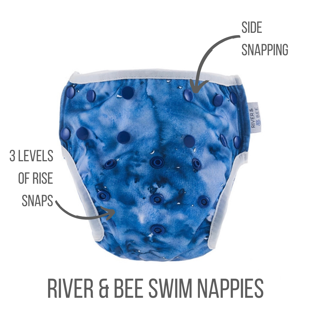 River & Bee Swim Nappy  |  OCEANIC