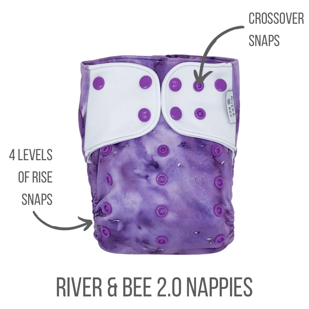 River & Bee 2.0 Nappy | PURPLE HAZE