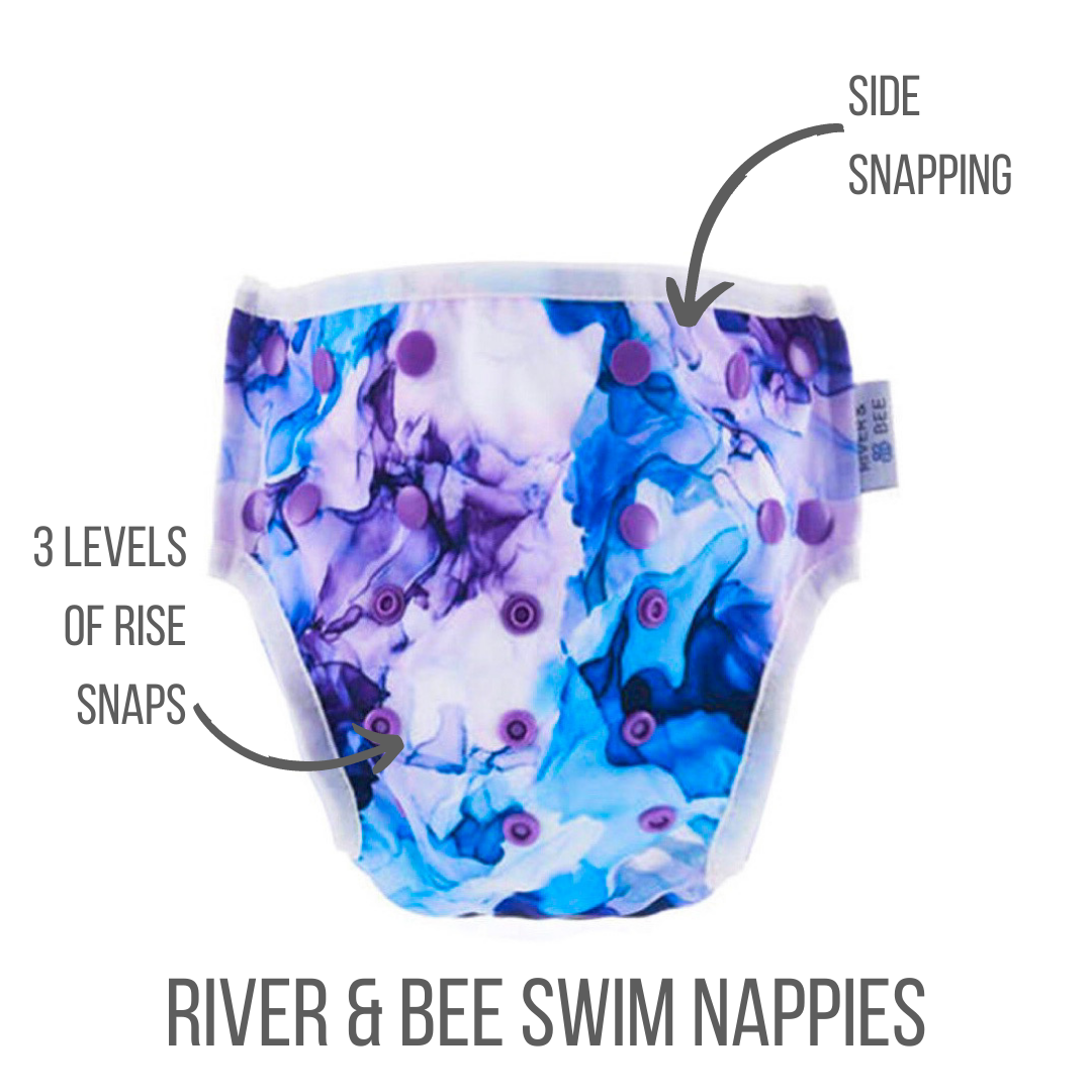 River & Bee Swim Nappy  |  INK SPLASH