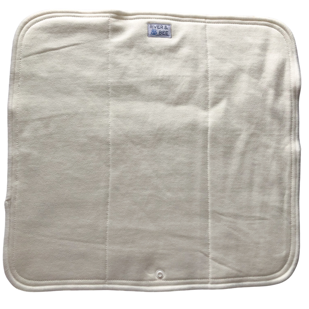 River & Bee Nappy Insert | BAMBOO COTTON TRIFOLD