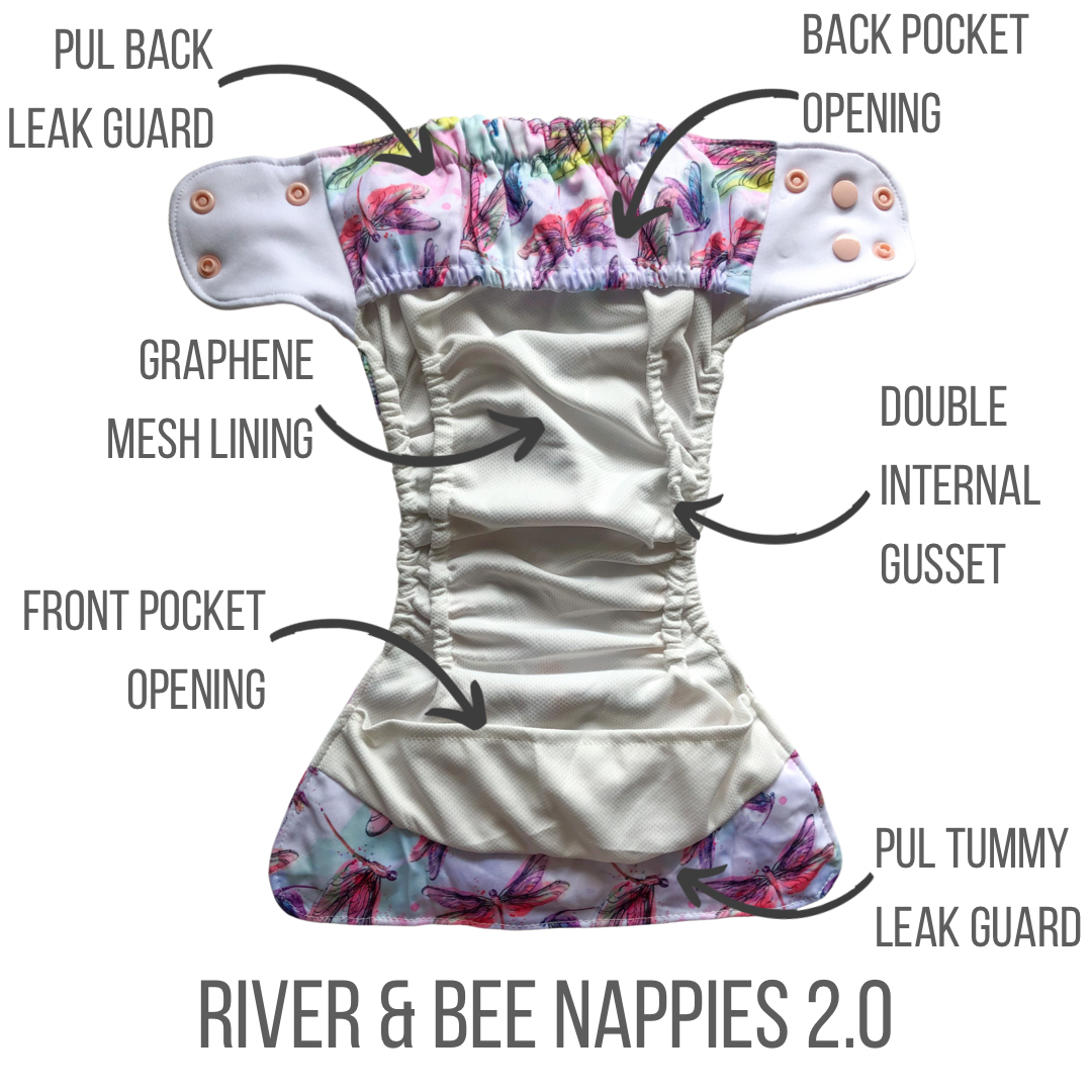 River & Bee 2.0 Nappy | WHIMSY